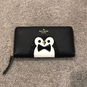 Kate Spade black penguin wallet